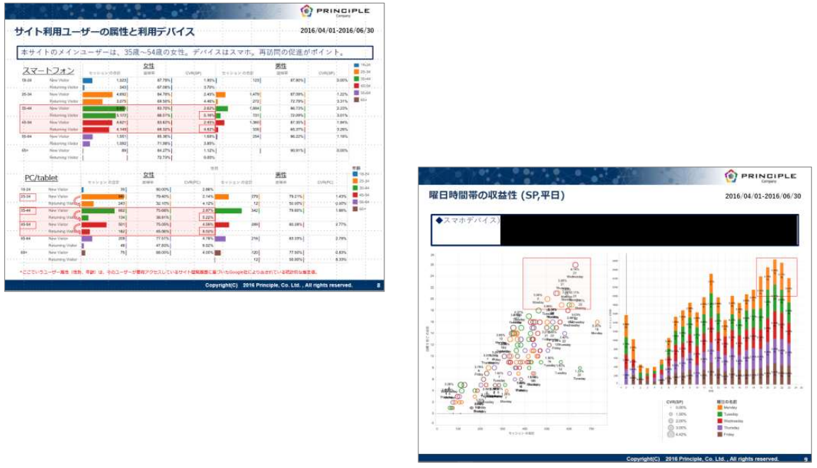 定量調査(アクセス解析)の一例